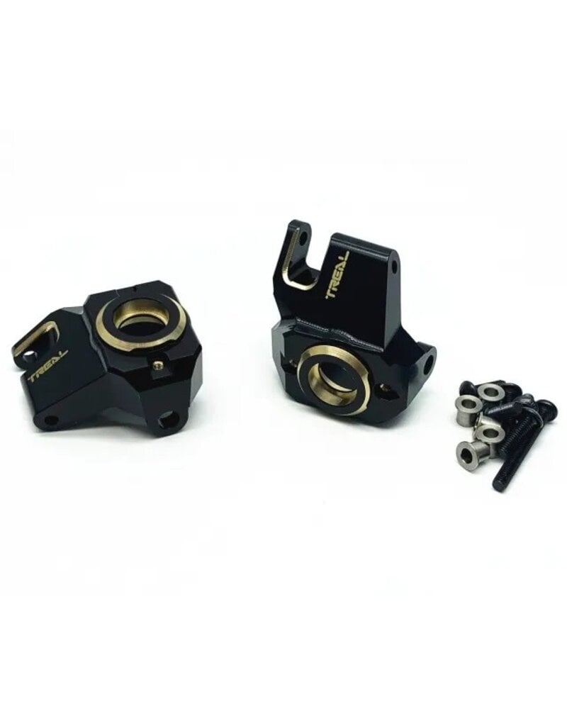 TREAL TRLX00301A8SL BRASS FRONT STEERING KNUCKLES FOR SCX10III STRAIGHT AXLE