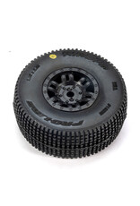 PROLINE RACING PRO1028510 KING-PIN F/R TIRES MOUNTED 12MM HEX BLACK SPLIT SIX (4) FOR ARRMA MOJAVE GROM