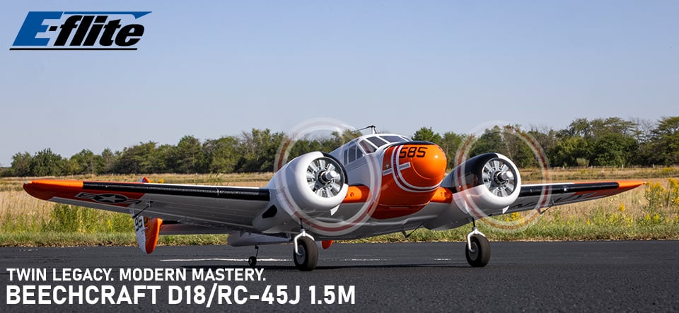 EFLITE BEECHCRAFT D18/RC-45J