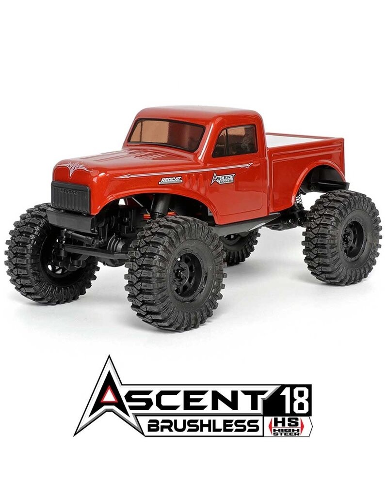 REDCAT RACING RER39151 ASCENT-18 BRUSHLESS - 1/18 SCALE BRUSHLESS ELECTRIC ROCK CRAWLER