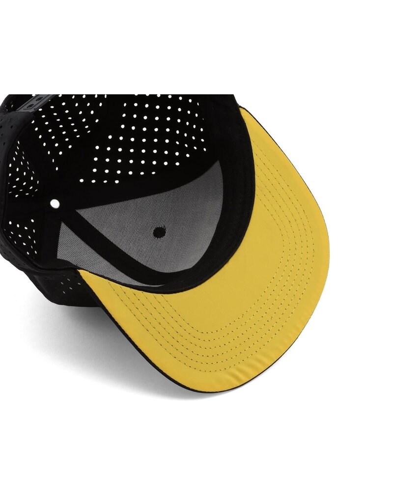 YOKOMO YOKZC-A23BY FACTORY TEAM SNAPBACK FLATBILL HAT (BLACK/YELLOW) (ONE SIZE FITS MOST)