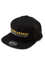 YOKOMO YOKZC-A23BG FACTORY TEAM SNAPBACK FLATBILL HAT (BLACK/GREY) (ONE SIZE FITS MOST)