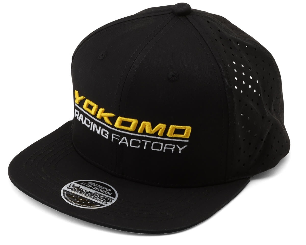 YOKZC-A23BG FACTORY TEAM SNAPBACK FLATBILL HAT (BLACK/GREY) (ONE SIZE FITS MOST)