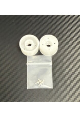 MWX PERFORMANCE MWX MWF1-20W F1 FRONT WHEELS 11X20 WHITE MACHINED DELRIN: WHITE (2)