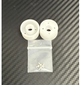 MWX PERFORMANCE MWX MWF1-20W F1 FRONT WHEELS 11X20 WHITE MACHINED DELRIN: WHITE (2)