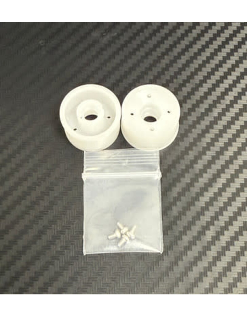 MWX PERFORMANCE MWX MWF1-20W F1 FRONT WHEELS 11X20 WHITE MACHINED DELRIN: WHITE (2)