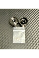 MWX PERFORMANCE MWX MWF1-19B F1 FRONT WHEELS 11X19 BLACK MACHINED DELRIN: BLACK (2)