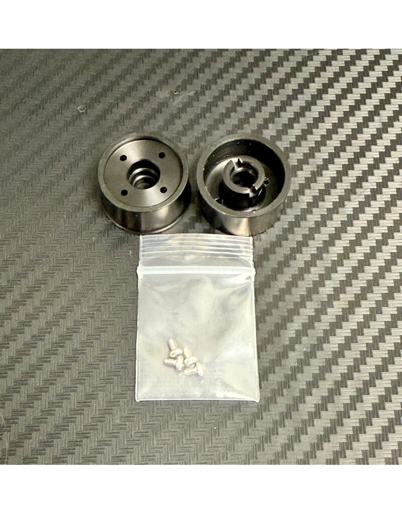 MWX PERFORMANCE MWX MWF1-19B F1 FRONT WHEELS 11X19 BLACK MACHINED DELRIN: BLACK (2)