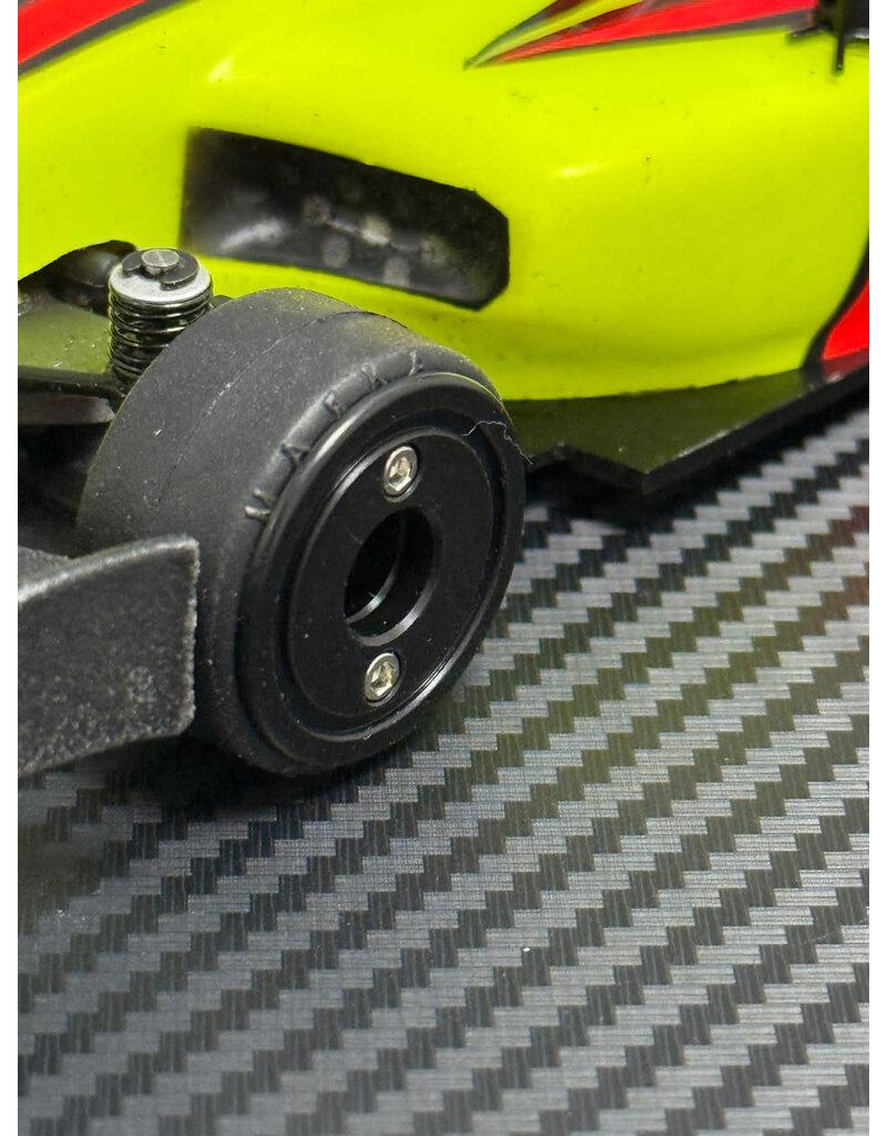 MWX PERFORMANCE MWX MWF1-19B F1 FRONT WHEELS 11X19 BLACK MACHINED DELRIN: BLACK (2)