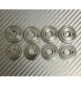 MWX PERFORMANCE MWX MWF1-19DB F1 WHEEL DISCS 19 BLACK MACHINED DELRIN: BLACK (8)