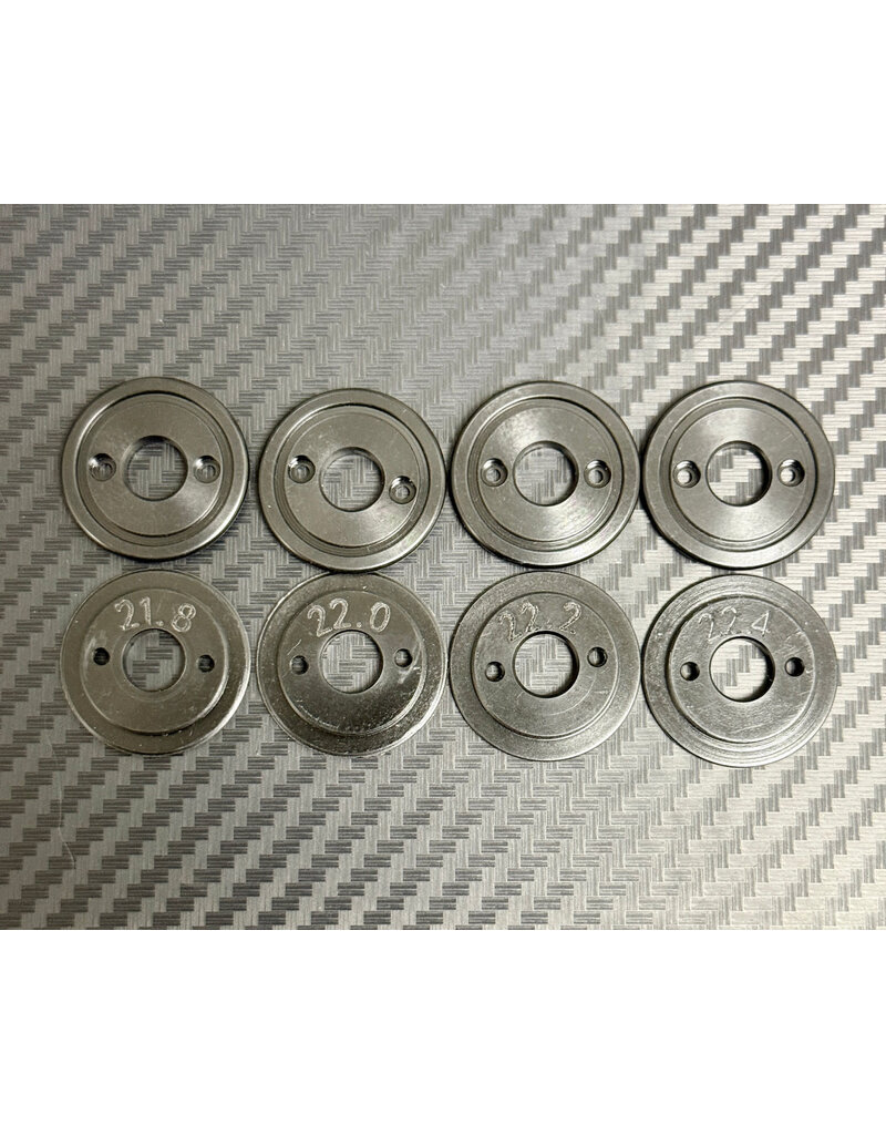 MWX PERFORMANCE MWX MWF1-19DB F1 WHEEL DISCS 19 BLACK MACHINED DELRIN: BLACK (8)