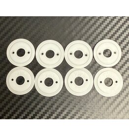 MWX PERFORMANCE MWX MWF1-20DW F1 WHEEL DISCS 20 WHITE MACHINED DELRIN: WHITE (8)