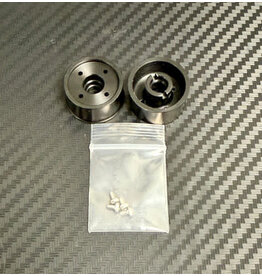 MWX PERFORMANCE MWX MWF1-20B F1 FRONT WHEELS 11X20 BLACK MACHINED DELRIN: BLACK (2)