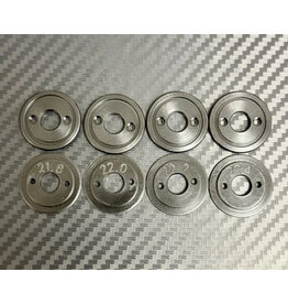 MWX PERFORMANCE MWX MWF1-20DB F1 WHEEL DISCS 20 BLACK MACHINED DELRIN: BLACK (8)