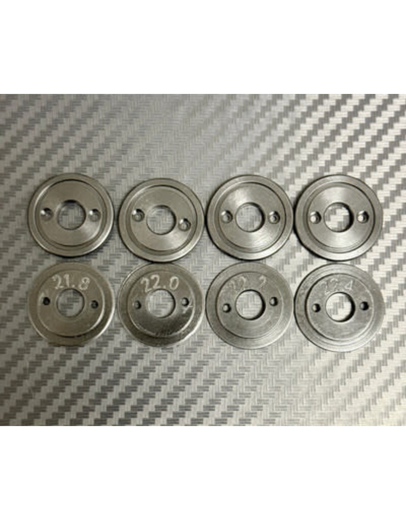 MWX PERFORMANCE MWX MWF1-20DB F1 WHEEL DISCS 20 BLACK MACHINED DELRIN: BLACK (8)