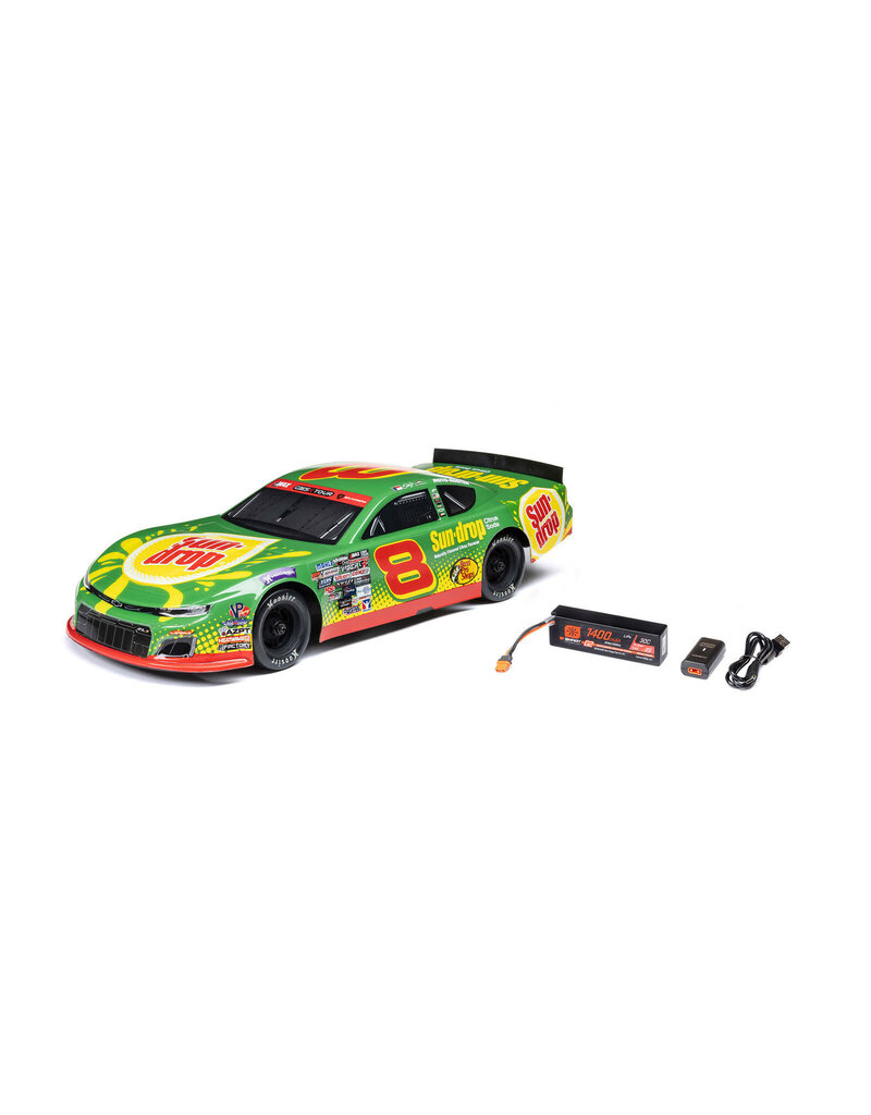 LOSI ***PRE-ORDER*** LOS-3104T1 1/12 ALM RC RACE CAR DALE EARNHARDT JR. NO. 8 2025 SUN DROP CHEVROLET ZL1 2S AWD ON-ROAD (BATTERY & CHARGER INCLUDED), GREEN