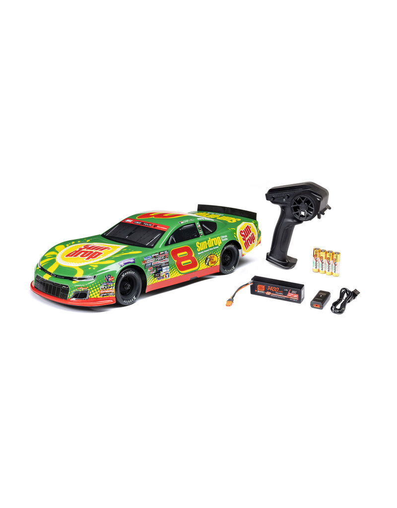 LOSI ***PRE-ORDER*** LOS-3104T1 1/12 ALM RC RACE CAR DALE EARNHARDT JR. NO. 8 2025 SUN DROP CHEVROLET ZL1 2S AWD ON-ROAD (BATTERY & CHARGER INCLUDED), GREEN