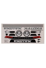 EXOTEK EXO2357 LOSI NASCAR 1/12 STUTTGART MINI TC BODY (CLEAR)