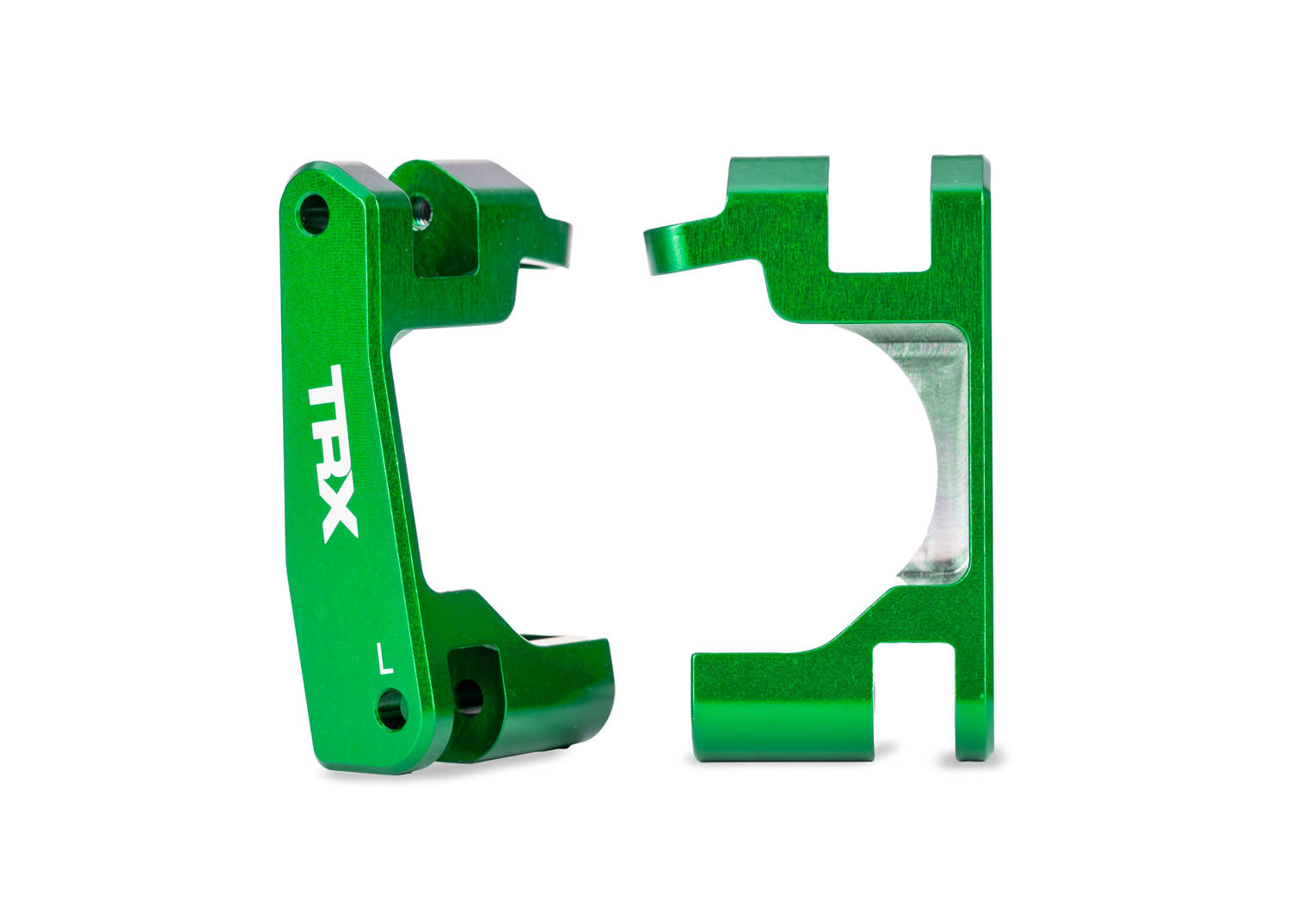 TRA9063-GRN CASTER BLOCKS ALUM GRN L&R