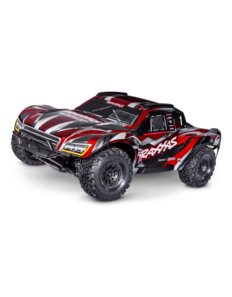 TRAXXAS TRA102076-4-RED MAXX SLASH 6S SHORT COURSE TRUCK: RED