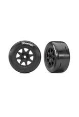 TRAXXAS TRA10875-BLK T&W WHT WHL SLICK TIRE REAR