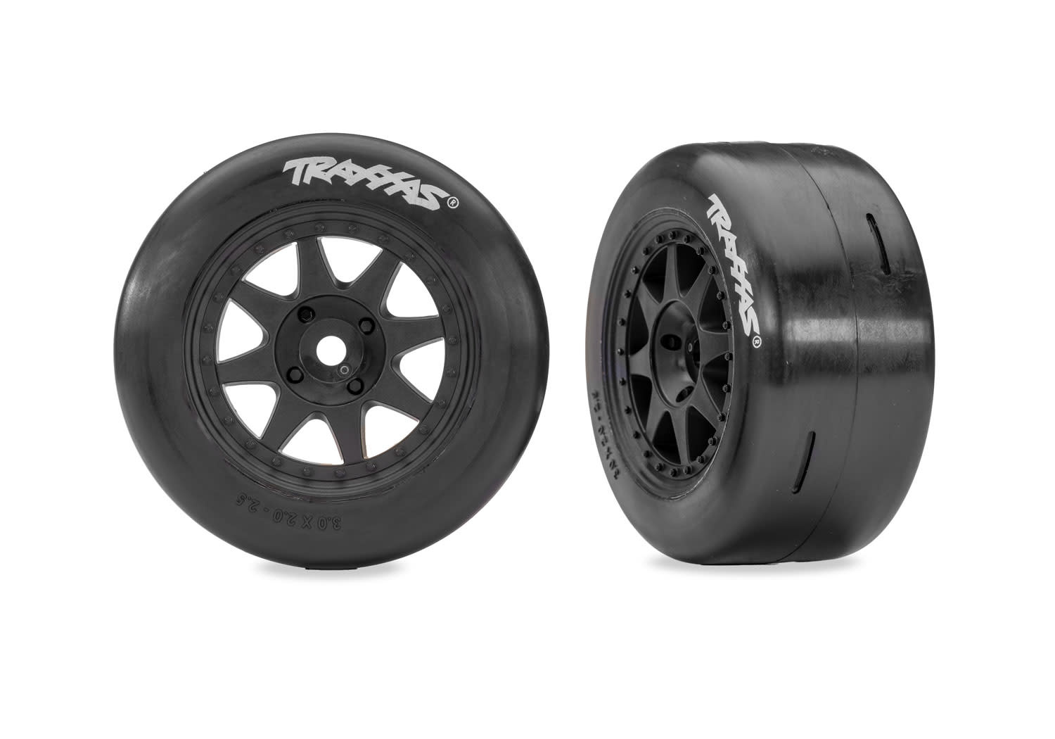 TRA10875-BLK T&W WHT WHL SLICK TIRE REAR
