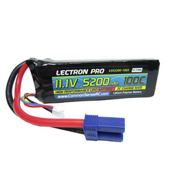 LECTRON PRO LECTRON PRO 3S LIPO 11.1 5200MAH 100C BATTERY: EC5