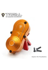 TREAL TRLX003WS3O0V LOSI® LMT™ ALUMINUM OUTER GEARBOX HOUSING (ORANGE)
