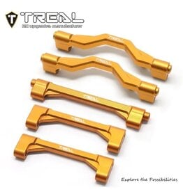 TREAL TRLX003KYKQR1 LOSI® LMT™ ALUMINUM CHASSIS CROSS BRACE SET (ORANGE) (5)