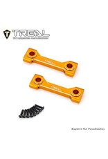TREAL TRLX003FCSHIX LOSI LMT ALUMINUM FRONT & REAR CROSS BRACE SET (ORANGE)