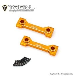 TREAL TRLX003FCSHIX LOSI LMT ALUMINUM FRONT & REAR CROSS BRACE SET (ORANGE)
