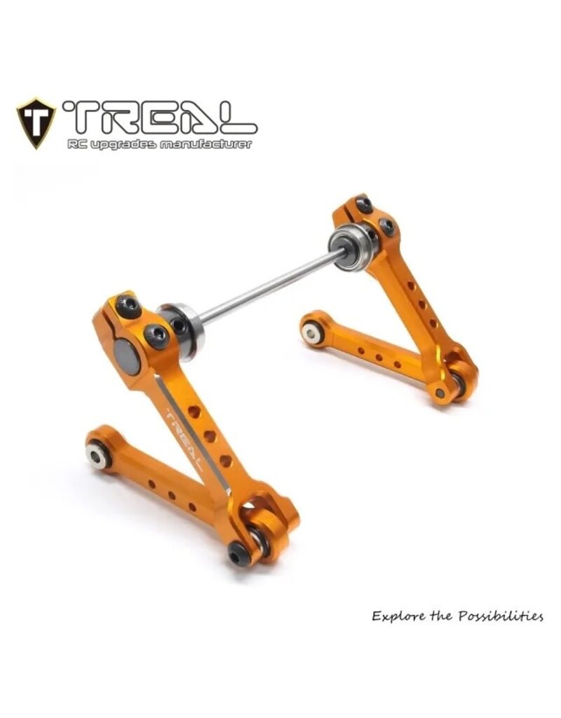 TREAL TRLX003JB8DJN LOSI LMT CNC ALUMINUM SWAY BAR SET (ORANGE) (2) (FRONT/REAR)