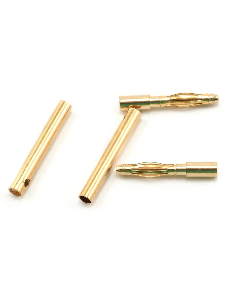 PROTEK RC PTK-5000 2.0MM GOLD PLATED INLINE CONNECTORS (2 MALE/2 FEMALE)