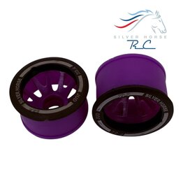 NEXX RACING NXUSA-EVO-F+1-P SE PURPLE 2WD “JUD” F8.5MM THREADED CARBON-FIBER REINFORCED EVO WHEELS