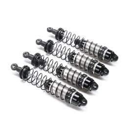 TLR TLR313003 ALUMINUM SHOCK SET, ASSEMBLED (4): MINI LMT