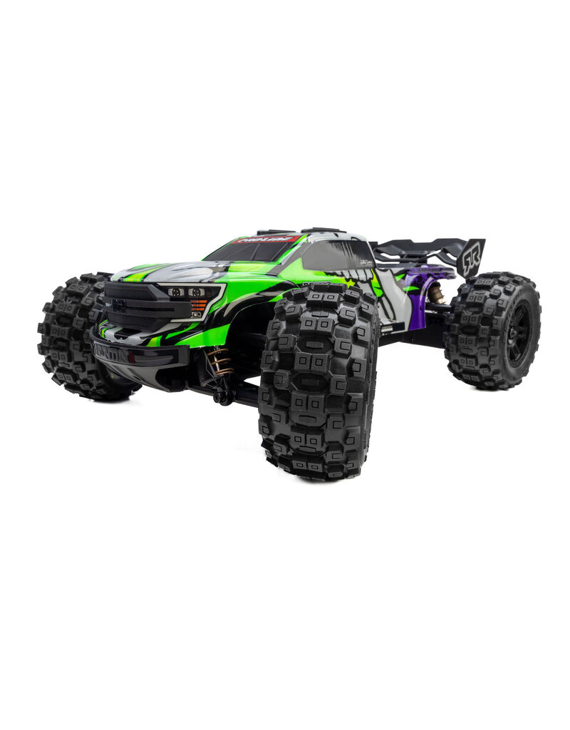 PROLINE RACING PRO1030110 BADLANDS F/R TIRES MTD 12MM BLACK SPLIT SIX (2) FOR ARRMA MINI KRATON