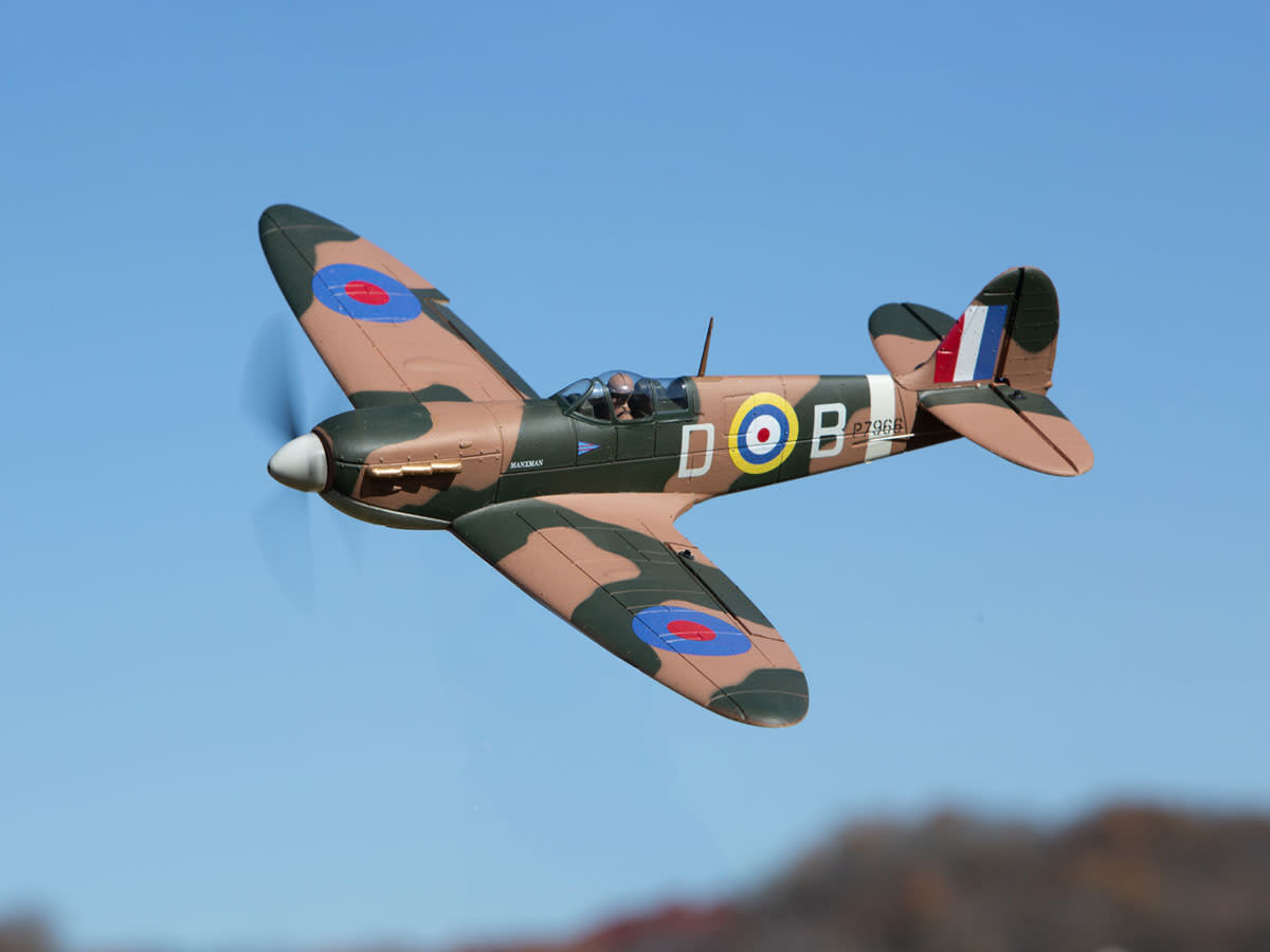 RGRA1606 RAF SPITFIRE BL 500MM RTF WARBIRD WITH PASS (PILOT ASSIST