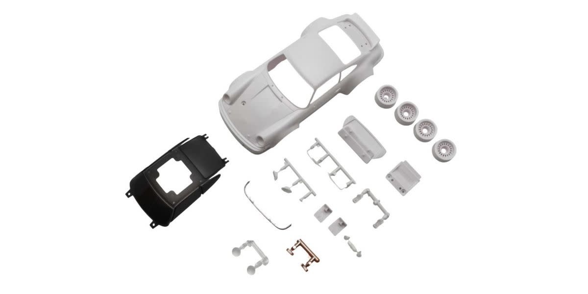 KYOMZN238 PORSCHE 934 RSR TURBO WHITE BODY SET W/ RIM FOR RWD
