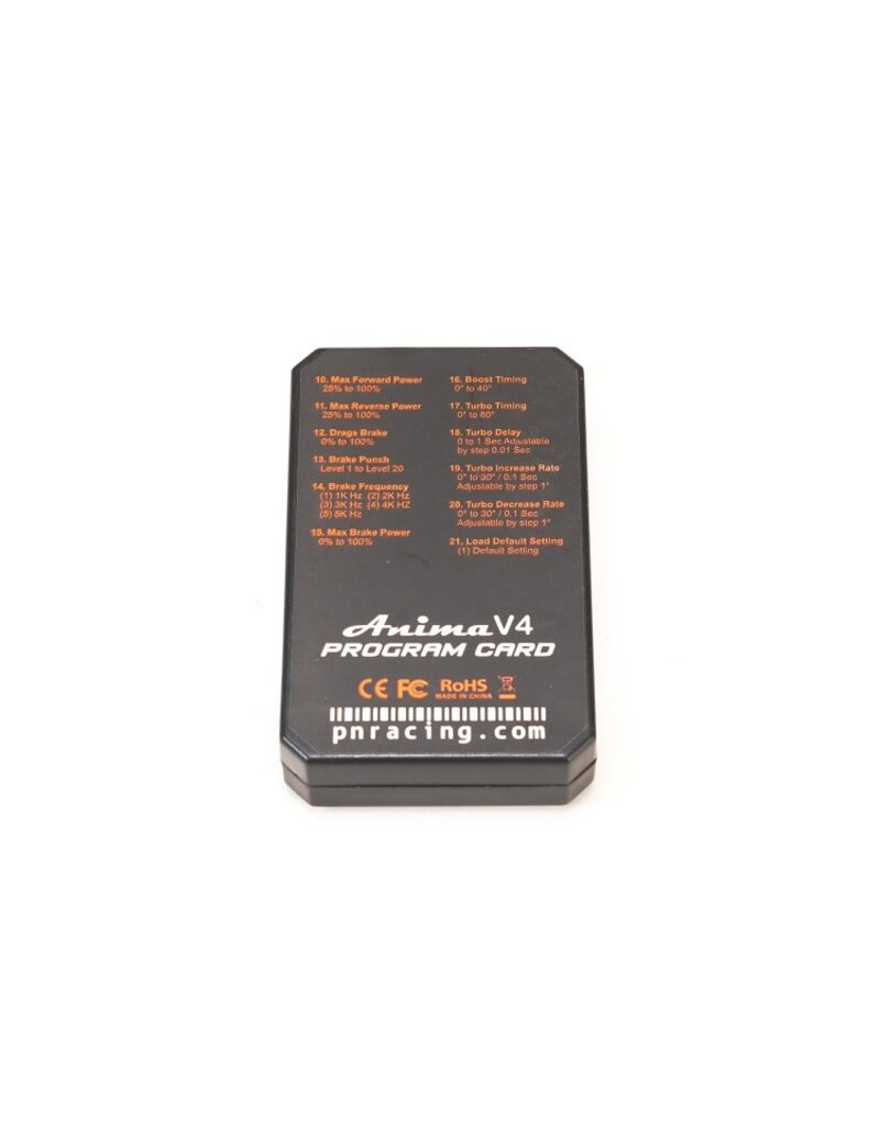 PN RACING PN 500840K ANIMA V4 30A 1/28 SENSORED BRUSHLESS ESC: BLACK