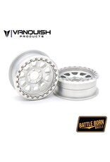 VANQUISH VPS08151 BATTLE BORN WHEELS SIERRA 2.2 BEADLOCK CRAWLER WHEELS (CLEAR) (2)