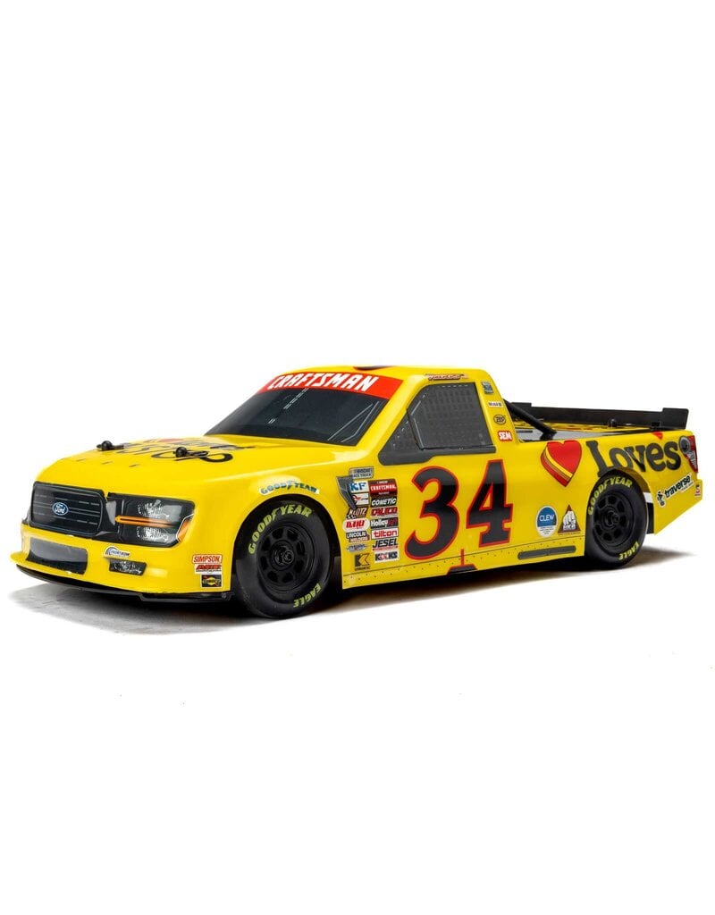 PROLINE RACING PRO365420 LIMITED EDITION PRE-PAINTED/PRE-CUT LAYNE RIGGS #34 LOVE'S BODY FOR LOSI NASCAR