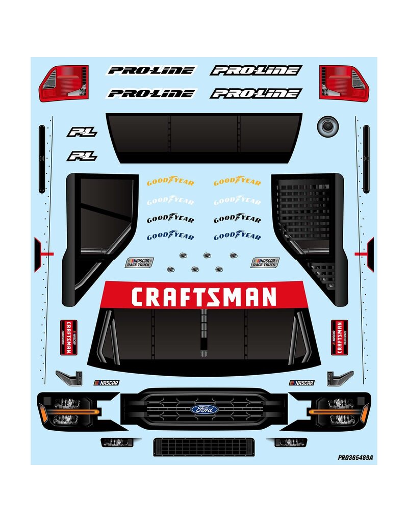 PROLINE RACING PRO365420 LIMITED EDITION PRE-PAINTED/PRE-CUT LAYNE RIGGS #34 LOVE'S BODY FOR LOSI NASCAR