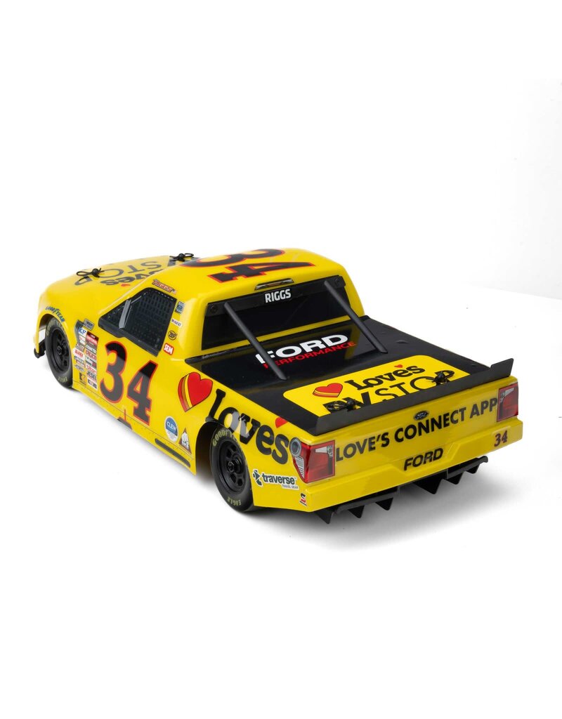 PROLINE RACING PRO365420 LIMITED EDITION PRE-PAINTED/PRE-CUT LAYNE RIGGS #34 LOVE'S BODY FOR LOSI NASCAR
