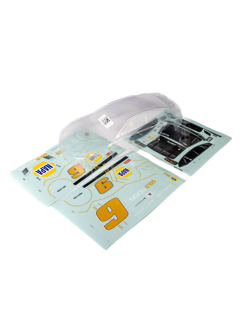 PROLINE RACING PRO371720 ELLIOTT #9 NAPA AUTO PARTS GOLD FILTERS DIY BLACK 2025 BODY FOR LOSI NASCAR