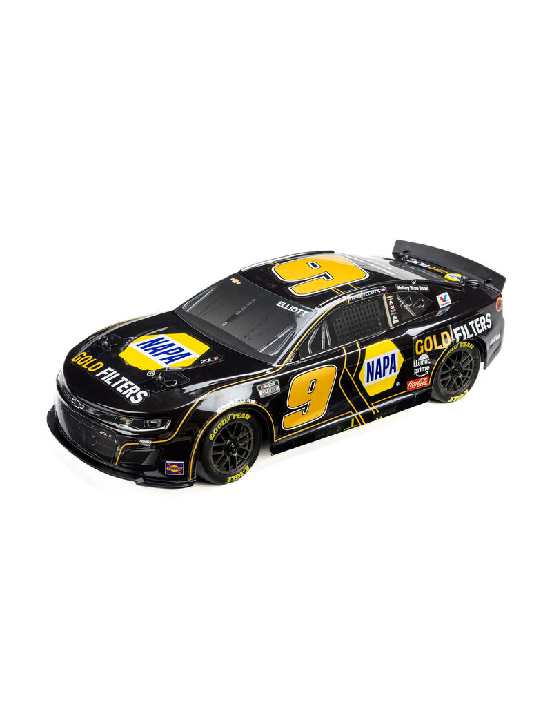 PROLINE RACING PRO371720 ELLIOTT #9 NAPA AUTO PARTS GOLD FILTERS DIY BLACK 2025 BODY FOR LOSI NASCAR