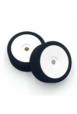 BSR RACING BXRC8022 1/8 BUGGY TIRE - WHITE WHEEL, GOLD (2)