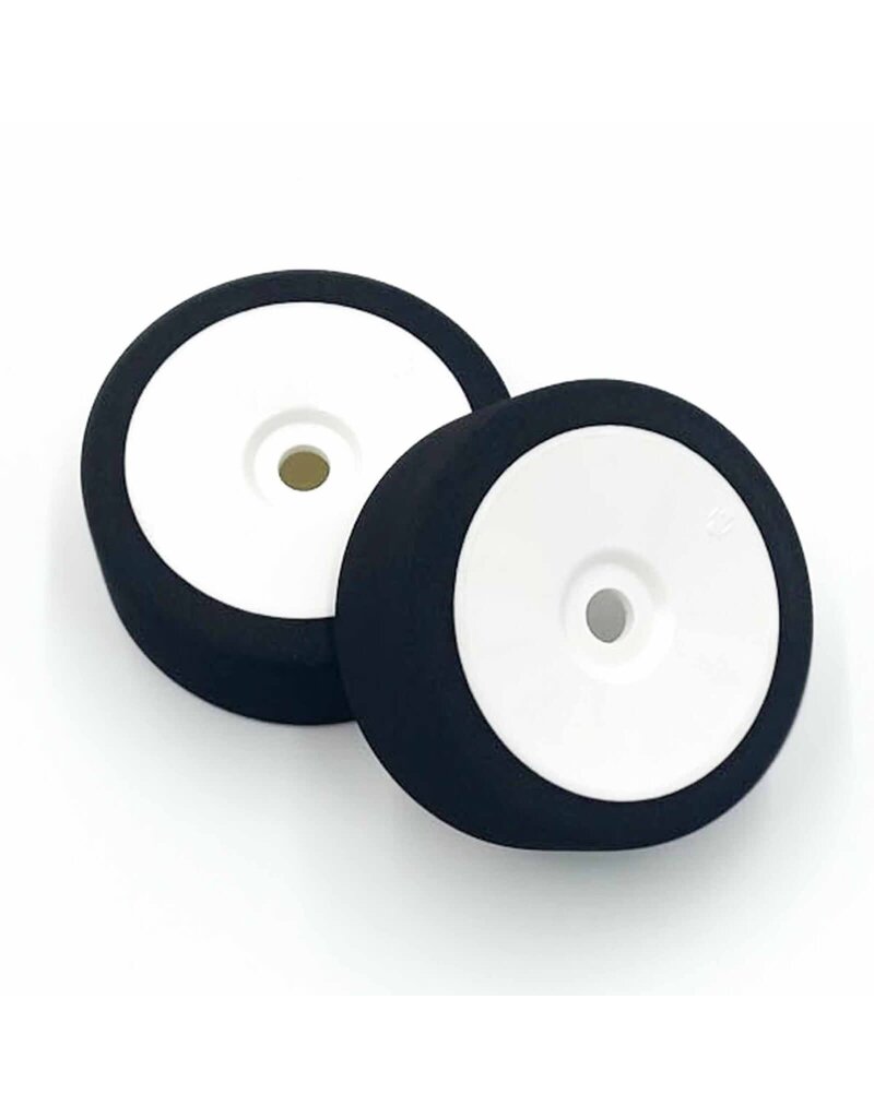 BSR RACING BXRC8022 1/8 BUGGY TIRE - WHITE WHEEL, GOLD (2)