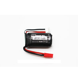 RAGE RC RGRA1631 2S LIPO 7.4V 400MAH BATTERY: JST