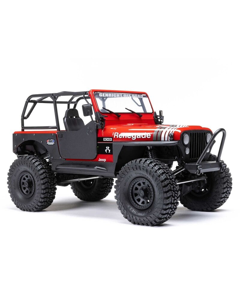 AXIAL AXI03008V2T1 1/10 SCX10 III JEEP CJ-7 4X4 RTR BRUSHED ROCK CRAWLER, RED