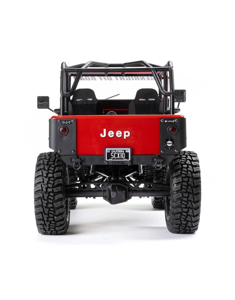 AXIAL AXI03008V2T1 1/10 SCX10 III JEEP CJ-7 4X4 RTR BRUSHED ROCK CRAWLER, RED